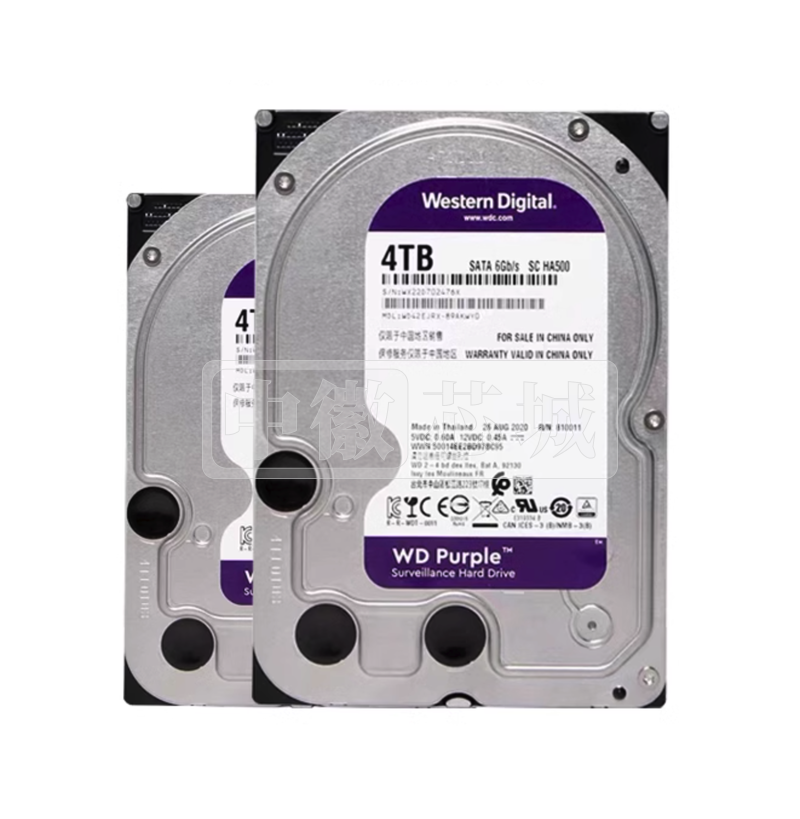 西部数据(WD) 4TB监控 专用硬盘 WD43PURZ