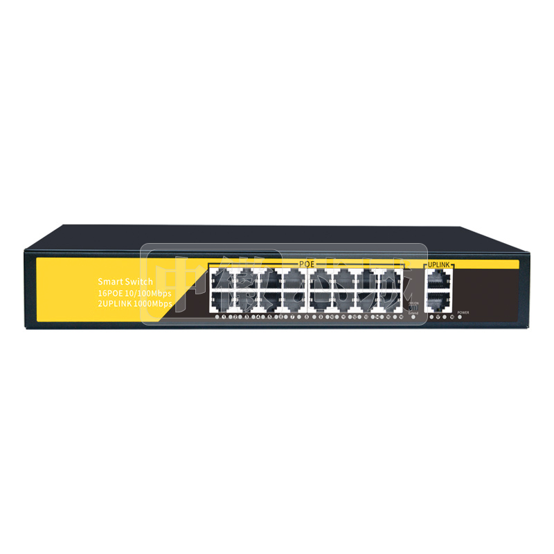 迅锐捷 大18口百加千标准POE交换机 DJA-16F20GB